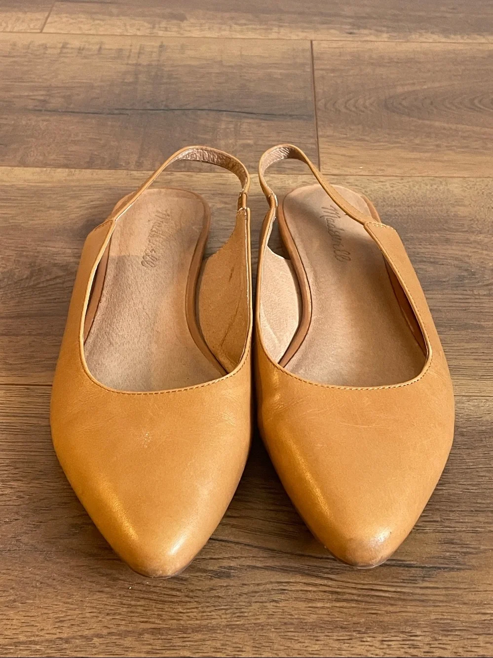 Madewell Tan Leather Slingbacks Size 8